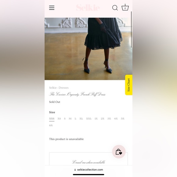 RARE & NWT Selkie Caviar Organdy French Puff Dress XXS - Picture 11 of 14